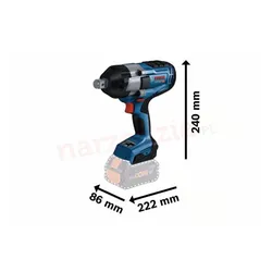 Bosch GDS Darbe anahtarı 18 V-1050 18 V 3/4"