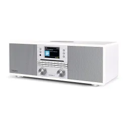 Radioodbiornik TechniSat DigitRadio 650 Radio FM DAB+ Internetowe Bluetooth Biało-srebrny