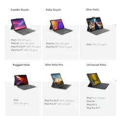Etui na iPad LOGITECH Slim Folio Szary Klawiatura