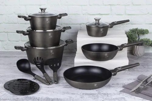 Zestaw garnków BERLINGER HAUS Crystal Collection BH 7167 (15 elementów)