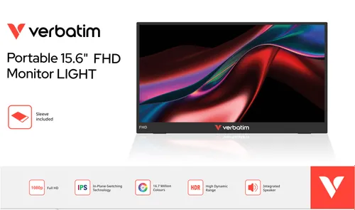 Monitor VERBATIM Light 32401 15.6" 1920x1080px IPS