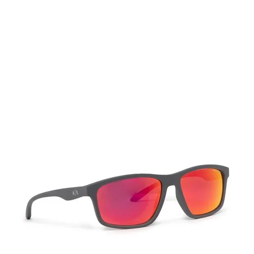 Okulary przeciwsłoneczne Armani Exchange 0AX4122S 82946Q Matte Grey/Dark Violet Mirror Red - Rozmiar (EU) 59