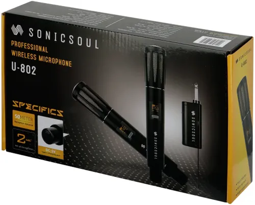 Mikrofon SONICSOUL U-802 (2 szt.)