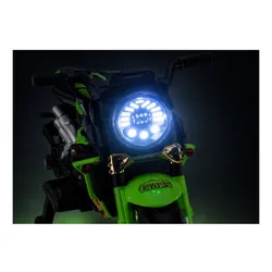 Motor Na Akumulator Dla Dziecka Xw-07 Podświetlane Koła LED Eva Skóra Radio