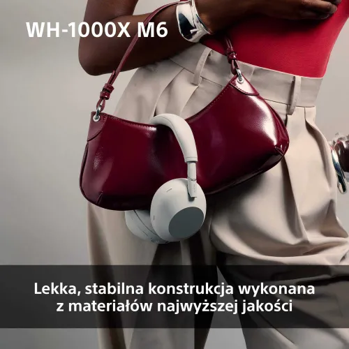 Słuchawki bezprzewodowe Sony WH-1000XM6 ANC Nauszne Bluetooth 5.3 Oliwkowy