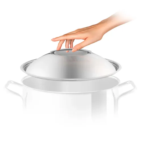 EVA TRIO 20 cm - kopułowa pokrywka ze stali nierdzewnej