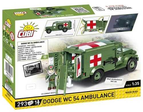 Конструктор COBI HC WWII 1942 Ambulance WC 54