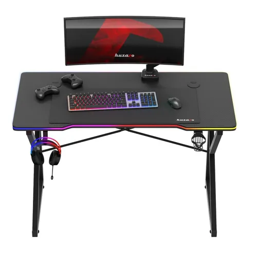 Biurko gamingowe HUZARO Hero 1.7 RGB Czarny