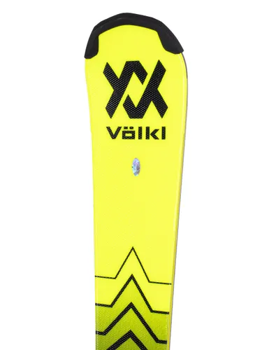 Narty dziecięce VOLKL RACETIGER JR PRO + wiązanie MARKER 7.0 VMOTION JR z GRIP WALK - Długość (cm) - 140