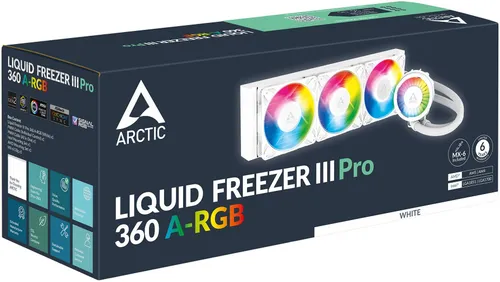 Chłodzenie wodne ARCTIC Liquid Freezer III Pro 360 ARGB Biały