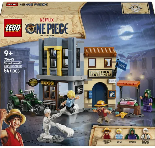 LEGO 75642 ONE PIECE: Столкновение с капитаном Смокером, набор кубиков 9+