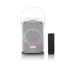 Głośnik Bluetooth Lenco BTC-060WH 20W Karaoke LED Biały