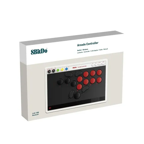 Kontroler 8BitDo All-Button Arcade Controller do PC, Nintendo Switch / Switch 2 Bezprzewodowy N Edition