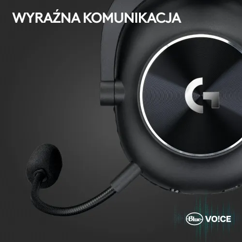 Słuchawki bezprzewodowe z mikrofonem Logitech G Pro X2 Lightspeed Nauszne Czarny + Stojak