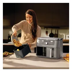 Air fryer Frytkownica beztłuszczowa NINJA Dual Zone Max DZ400EU 9.5 l Szary