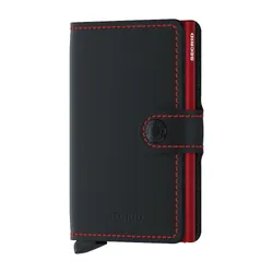 Portfelik RFID Miniwallet Secrid Matte - black/red
