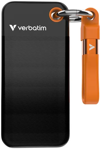 Dysk VERBATIM Pocket 128GB SSD Czarno-pomarańczowy