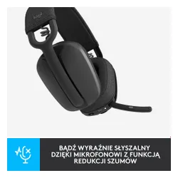 Słuchawki bezprzewodowe z mikrofonem Logitech Zone Vibe 100 Nauszne Grafitowy