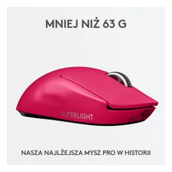 Myszka gamingowa Logitech G Pro X Superlight Magenta