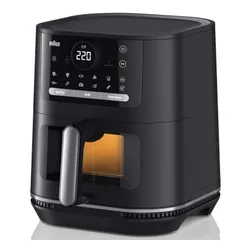 Air Fryer Frytkownica beztłuszczowa BRAUN MultiFry 5 HF5075IBK 6l z okienkiem do obserwacji postępów gotowania