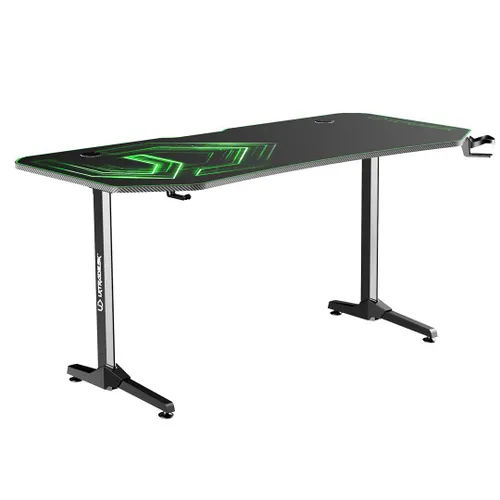 Biurko Ultradesk FRAG XXL 160cm Czarno-zielony