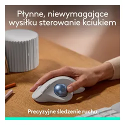 Myszka Logitech M575S bezprzewodowa biała