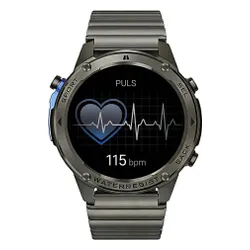 Smartwatch LUNA Veles GPS Stalowy
