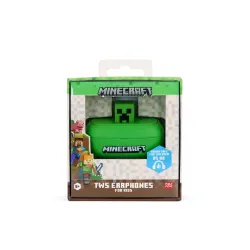Słuchawki bezprzewodowe OTL Technologies Minecraft Creeper 3D Character Collectible TWS Earphones Dokanałowe Bluetooth 5.3 Zielony