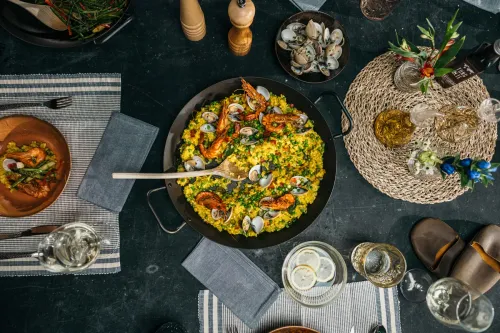 SKOTTSBERG Carbon Steel 38 cm - patelnia nieprzywierająca ze stali węglowej do paelli