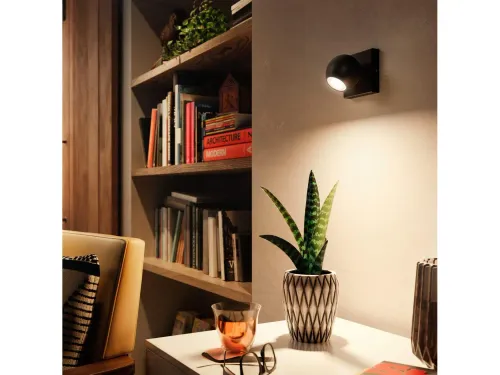Oświetlenie punktowe Philips Hue White Ambiance Buckram 929003048701 Czarny