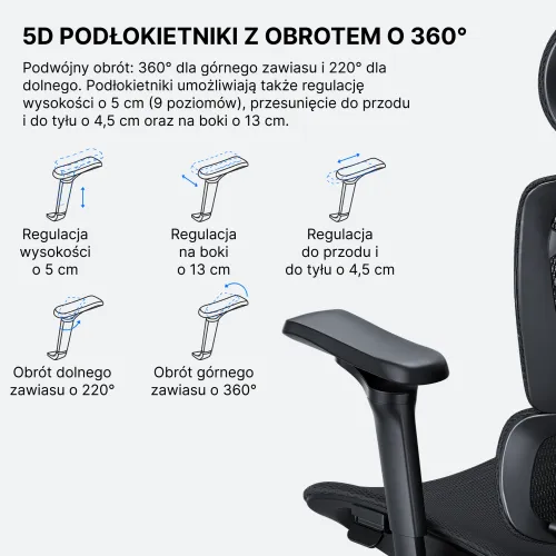 Fotel Anda Seat X-Air Pro XL Gamingowy do 120kg Tkanina Czarny