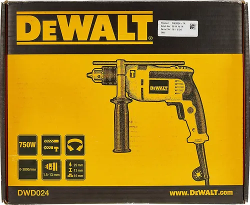 Dewalt Wiertarka udarowa DWD024 650 W