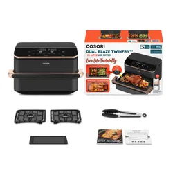 Air Fryer Frytkownica beztłuszczowa COSORI CAF-TF101S-AEUR Dual Blaze TwinFry 10l Wi-Fi dzielony kosz