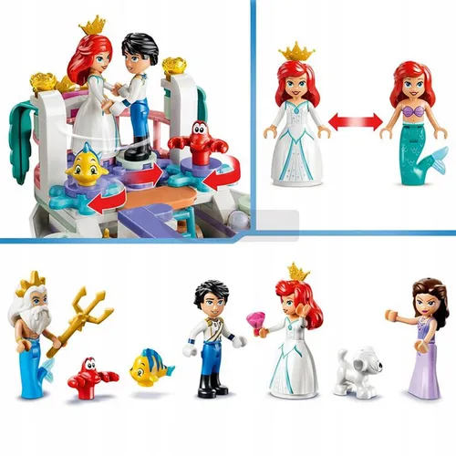 LEGO Disney 43299 Królewska łódź weselna Arielki, zestaw klocków 6+