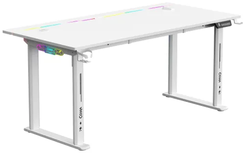 Biurko gamingowe COBRA Electra S CRF1622ELWHRGB Biały