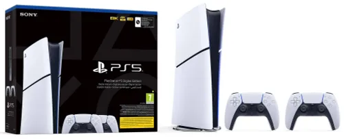 Konsola SONY PlayStation 5 Digital Slim + Kontroler SONY DualSense Biały