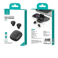 Słuchawki bezprzewodowe USAMS ID25 Series TWS Douszne Bluetooth 5.3 Biały