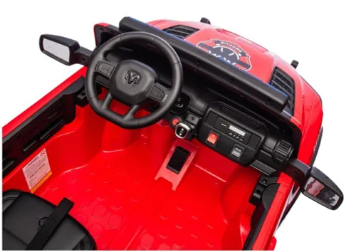 Auto Na Akumulator Dla Dzieci Dodge Ram Straż Poż Zb629-F 4X4 LED Eva Skóra