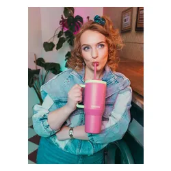Kubek termiczny Kambukka Rio Tumbler 950 ml - bubblegum mint