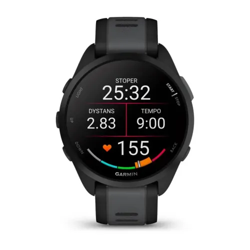 Smartwatch Garmin Forerunner 165 43mm GPS Czarny