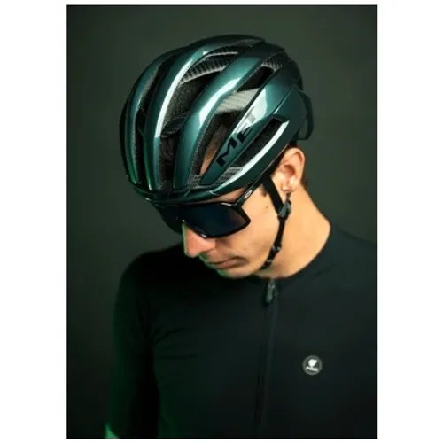 Kask rowerowy MET Trenta 3K Carbon MIPS hyper teal glossy - M