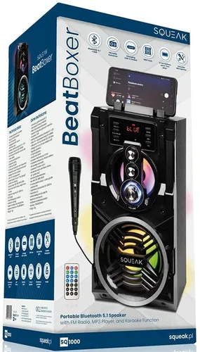 Głośnik mobilny SQUEAK BeatBoxer SQ1000 Radio FM