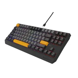 Klawiatura mechaniczna Genesis Thor 230 TKL Naval Blue Negative US RGB Outemu Panda Szary
