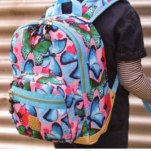 Rucsac pentru copii 3 + Pick & Pack Beautiful Butterfly S-navy