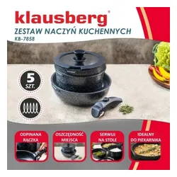 Zestaw garnków KLAUSBERG KB-7858 (5 elementów)