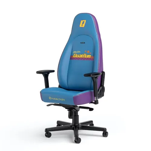 Fotel Noblechairs ICON Nuka-Cola Quantum Edition Gamingowy do 150kg Skóra ECO Niebiesko-fioletowy