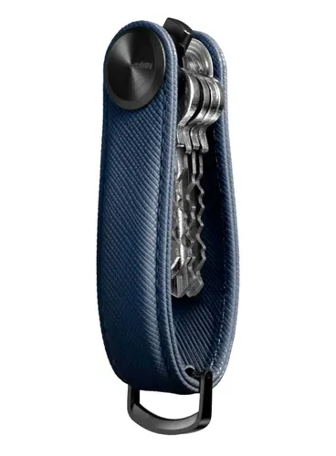Skórzany organizer na klucze Orbitkey Key Organiser Pro Saffiano Leather - oxford navy