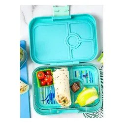 Yumbox Panino Çocuk Öğle Yemeği Kutusu 750 ml-Tropical aqua / panther tray