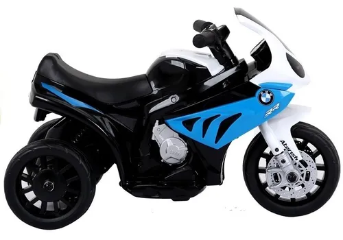 Motorek Na Akumulator Dla Dzieci 1-3 Lata Trójkołowy Bmw S1000Rr LED Skóra