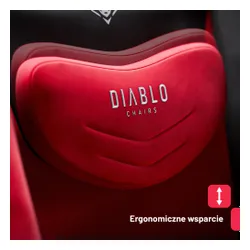 Fotel DIABLO CHAIRS X-Bager Czarno-Czerwony